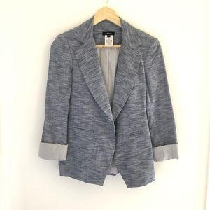 Blue cotton blazer